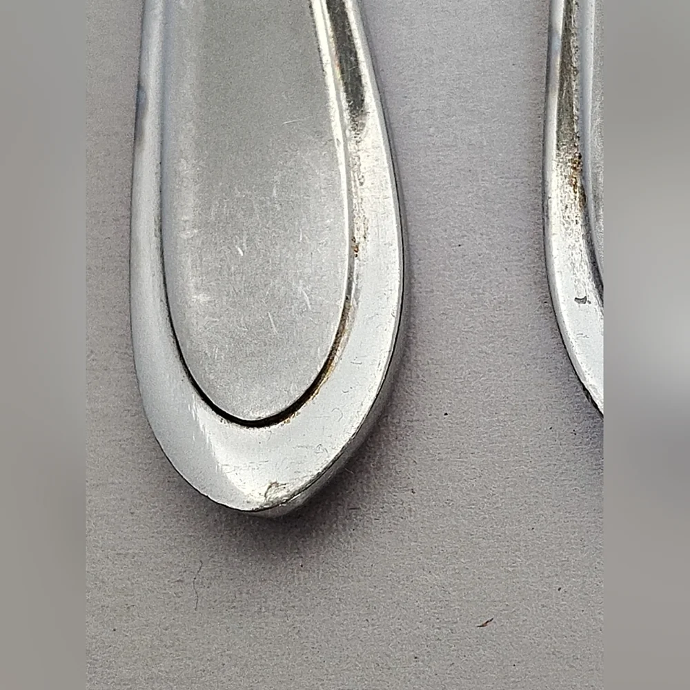Oneida JOANN JOANNE DINNER FORKS Set of 4 Stainless Frosted Glossy Flatware @